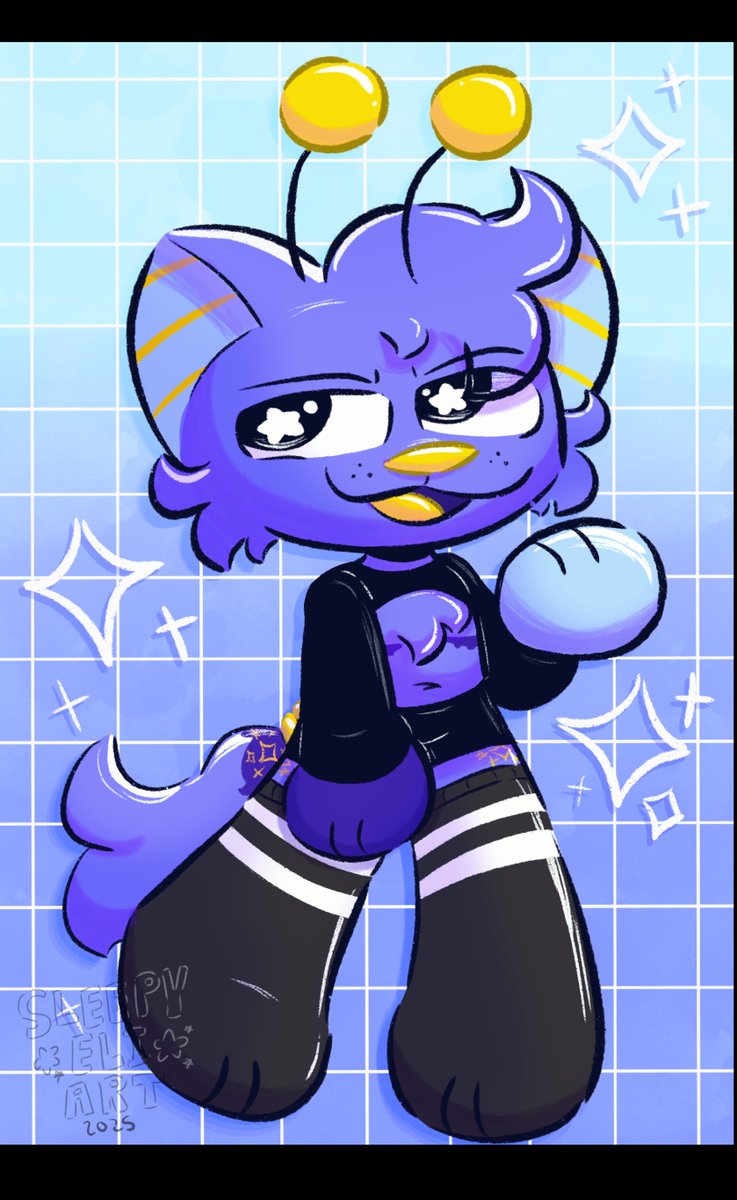 SleepyEliArt's tweet image. pretty kitty ⋆｡°✩

#furryartist #fursona #aliencat