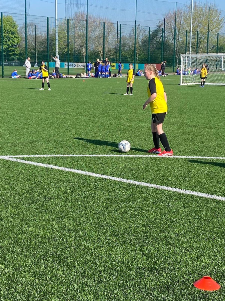 JenCPritch's tweet photo. Just seven girls from @StPetersRossett taking part in the @ActiveWrexham football tournament today with over 200 girls playing football, girls football is definitely on the up in wales #hergametoo #forher @FAWales @HGTCymru @HerGameToo #shecanplay https://t.co/Ei8mVZVIhb