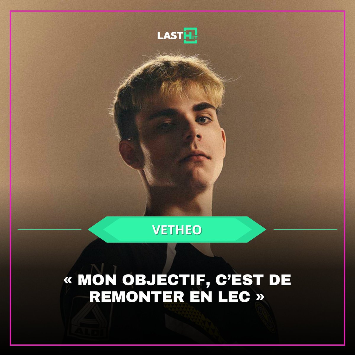 Last_HitOff's tweet photo. [LoL] Lors de cette première journée des #LFLHolyDays, nous avons échangé quelques mots avec @Vetheo_lol  🇫🇷 suite à sa victoire contre @TeamBDS Academy 🎙️

Comment te sens-tu après cette victoire ?

 « Très bien, c’est un bon moyen de commencer la saison ! »

Est-ce que ça te fait plaisir de jouer sur scène, de jouer devant les Golden Hornets ? C’est la première fois pour toi en plus.

 « C’était la première fois en officiel. C’est vraiment sympa et puis là je vais pouvoir me relaxer un peu, regarder les games, c’est aussi un moment que j’aime bien. Je suis vraiment content de la façon dont ça s’est passé et j’ai hâte de jouer demain. »

Demain contre JL, objectif victoire ?

 « Oui, c’était pas les meilleurs au Winter, nous non plus, mais je pense qu’on est quand même assez favoris et j’espère qu’on va faire une meilleure game qu’aujourd’hui, mais ça devrait bien se passer ! »

C’était quoi l’ambiance dans l’équipe avant de rentrer sur scène ?

 « Tout le monde était là pour profiter, on était assez confiants et je pense que ça s’est vu en game. Personne n’a paniqué, même au début lorsque ça ne s’est pas bien passé, c’était très bon ! »

Le premier split de Vitality.Bee ��� ne s’est pas très bien déroulé. Quels sont les objectifs pour les deux prochains ?

 « Les mêmes qu’au Winter. Les défaites nous ont remis les pieds sur terre, on pouvait être un peu trop confiants au début des playoffs et là, que ce soit individuellement ou en équipe, on est plus humbles. On a beaucoup appris des défaites et notre but maintenant, c’est de tout gagner. On a le roster pour ça. Tant qu’on continuera à bien travailler comme en ce moment, ça devrait le faire. J’ai hâte de voir où ça va nous mener. »

Quels sont tes objectifs personnels pour le reste de l’année ?

 « Mon objectif, c’est de remonter en LEC, que ce soit lors du Summer ou la saison prochaine. Pour ça, il faut que je sois le meilleur en LFL et en ERL en général, mais aussi que je continue à progresser sur mon champion pool en jouant des champions que je ne jouais pas forcément en LEC, pour me prouver et prouver aux autres que je continue de m’améliorer. »

Un petit mot pour la fin de l’interview ?

 « Merci à tous ceux qui sont là, merci d’avoir été aussi nombreux, merci de regarder nos matches et de nous supporter, c’est très important pour nous. »
