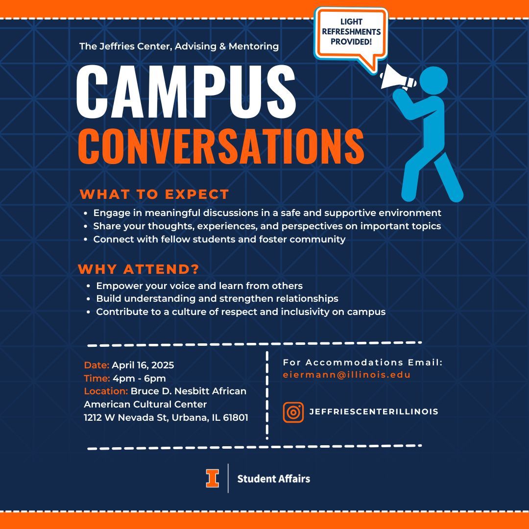 JeffriesCenter's tweet photo. Join the conversation! 🗣️✨

Be part of Campus Conversations—a space for open dialogue, connection, and community. Share your experiences, learn from others, and contribute to a culture of respect and inclusivity. https://t.co/wUWJfu564R