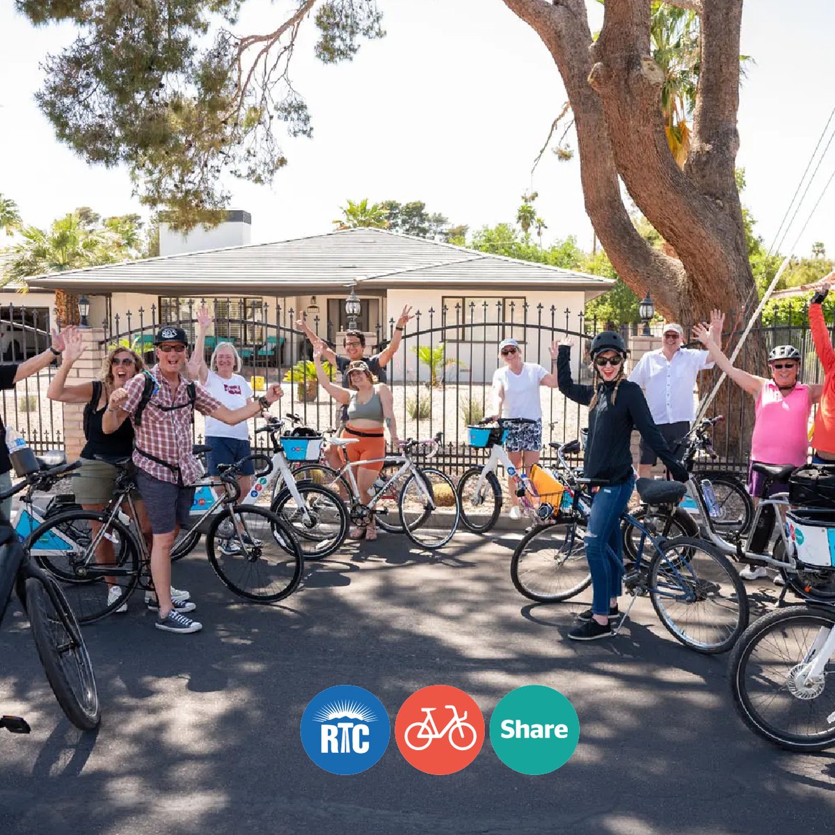 RTCSNV's tweet photo. 🚲 Experience the freedom of RTC Bike Share! With convenient stations, standard &amp; E-bikes, and an affordable way to explore Vegas, biking has never been easier. Join the movement, reduce your carbon footprint, and ride more! 💙 #RTCBikeShare #BikeVegas #SustainableTransport https://t.co/SwzMijuJbN