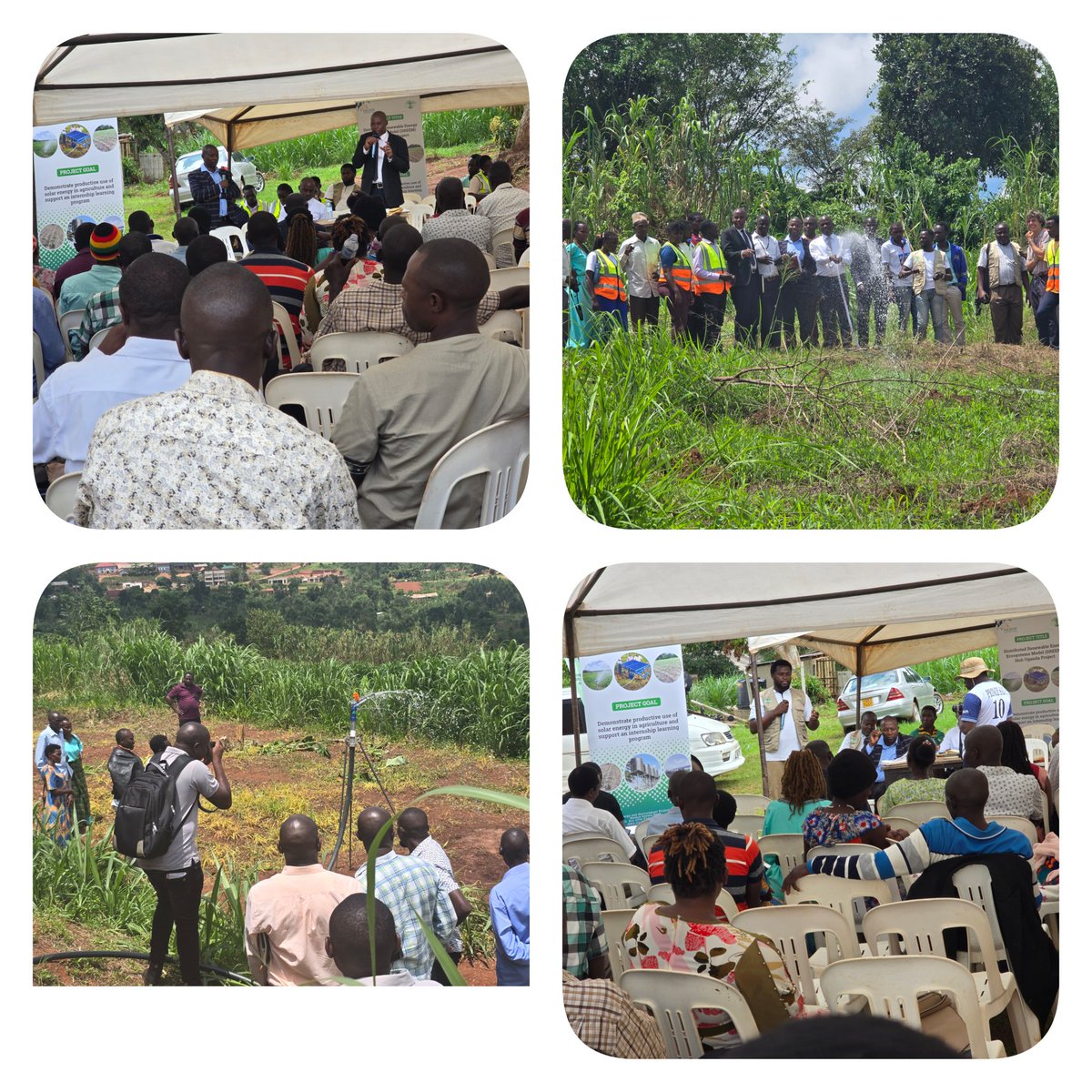 JEEP together with leaders from <a href="/MpigiDLG/">Mpigi District Local Government</a> &amp; funding from <a href="/Heifer_Uganda/">Heifer International Uganda</a> successfully commisioned solar irrigation system at ADC. This will help farmers gain knowledge on productive use of solar in agric,  improve agricultural  productivity, incomes &amp; stregthen foodsecurity #DREEM
