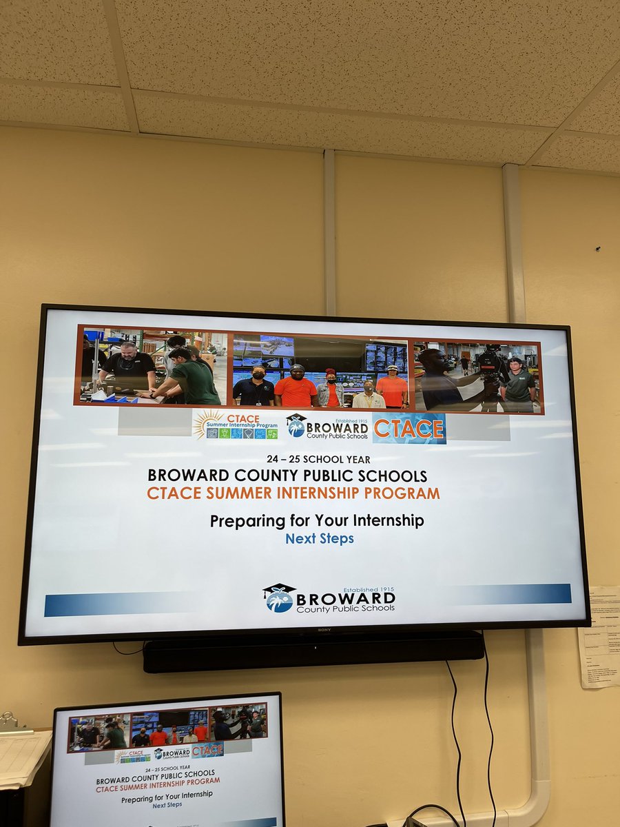 EHSPrincipal3's tweet image. Today, Everglades HS hosted the @BrowardCTE Summer Internship Program’s April meeting which covered preparing our students for their internships. #WeLoveCTACE #SummerInternshipProgram