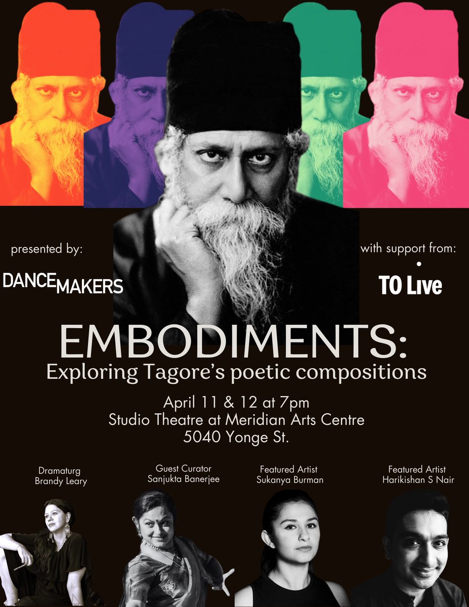 EMBODIMENTS this weekend April 11 &amp; 12 at Meridian Arts Centre Studio Theatre - mailchi.mp/dancemakers/ar…