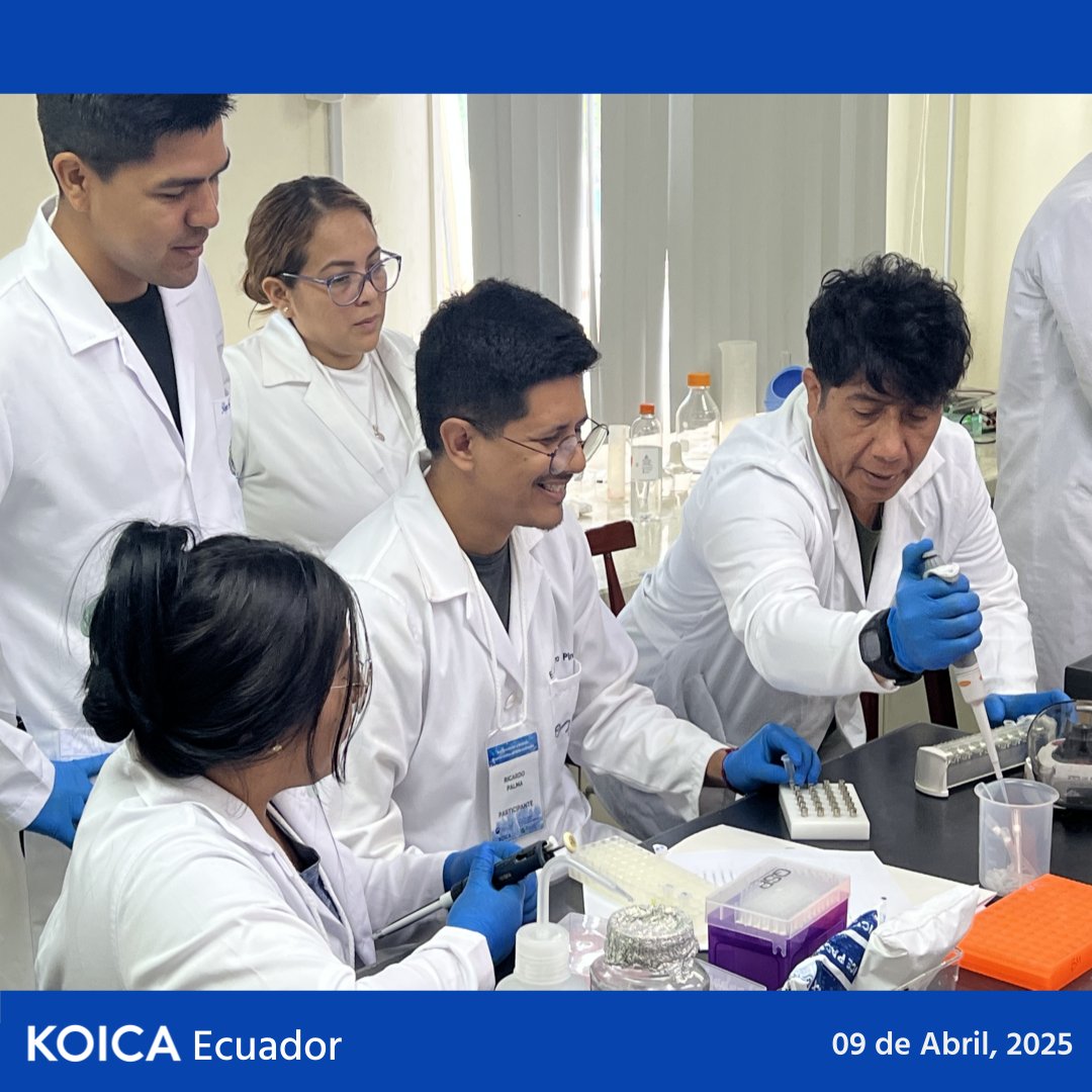 ¡El Banco Nacional de Datos de Recursos Genéticos avanza!  Realizamos capacitaciones en ADN y metabarcoding con expertos coreanos de NIBR para los biocentros YACHAY TECH y CENAIM-ESPOL. ¡Gracias a <a href="/INABIO_EC/">INABIO.EC</a>  por su gran trabajo! ¡Seguimos impulsando la ciencia en Ecuador!
