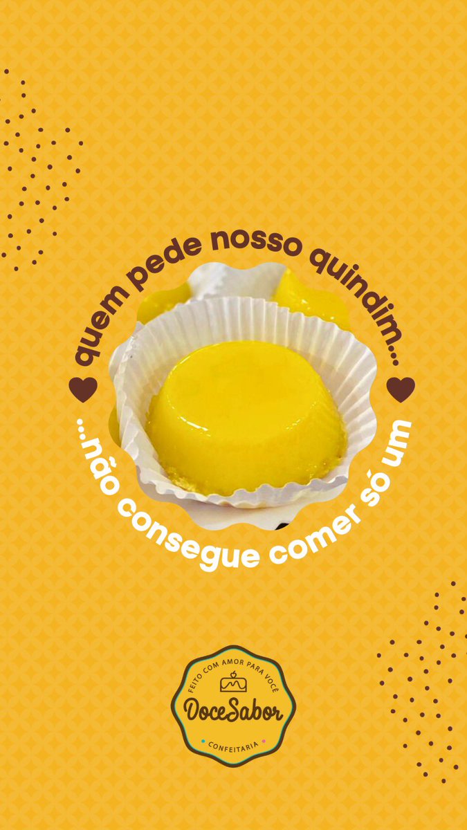 docesabor_to's tweet photo. Quem ama quindim?? Aqui na Doce Sabor você encontra esse doce maravilhoso!! 💛💛💛 https://t.co/mLE38TY4ho
