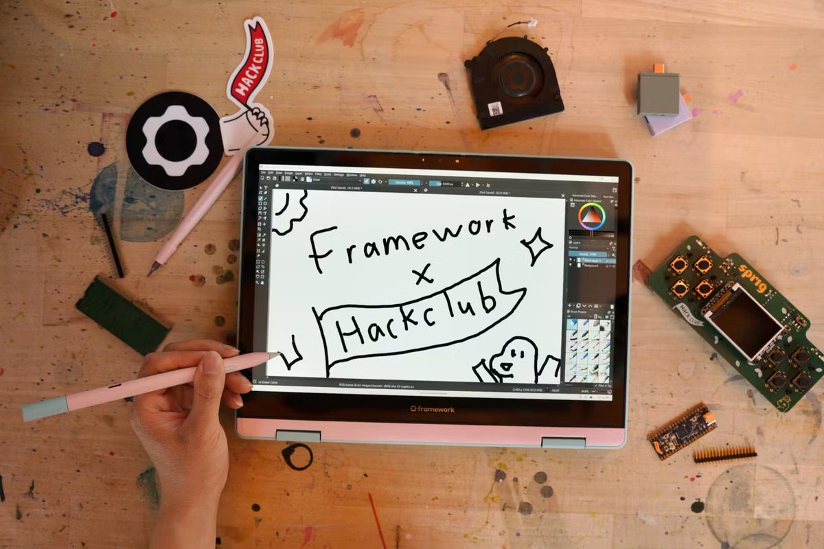 ma1ted's tweet image. you can get into batch 0 for the new @FrameworkPuter  preorders by donating to us @hackclub :o

frame.work/hacktheworld