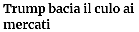 Phastidio's tweet photo. Titolo del giorno. Un bell'applauso a  @HuffPostItalia https://t.co/QJDf00ri3b