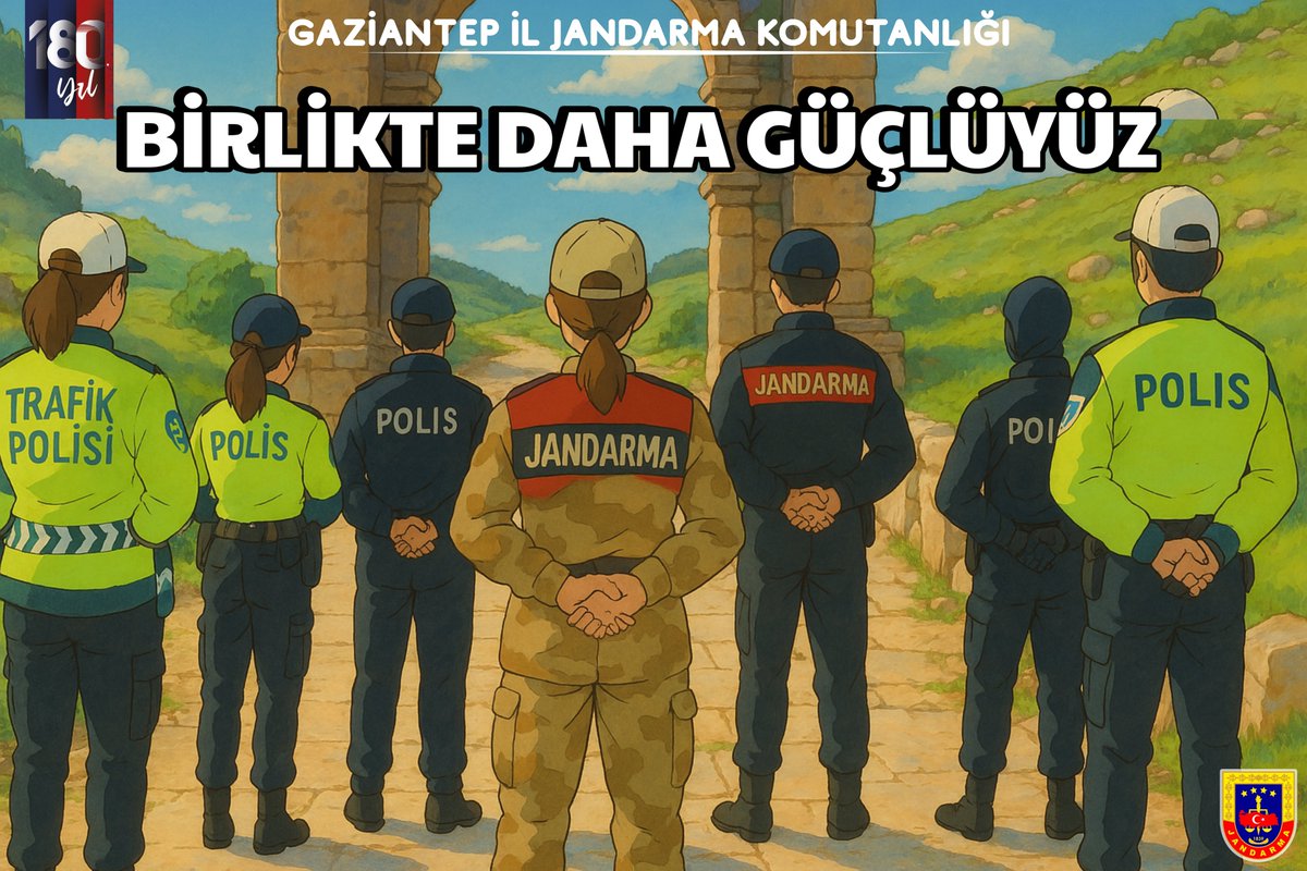 gantepjandarma's tweet photo. Birlikte Daha Güçlüyüz🇹🇷

Birlikte Görev Yapmaktan Onur ve Şeref Duyduğumuz Türk Polis Teşkilatımızın 180.Kuruluş Yıl Dönümü Kutlu Olsun.👮🏻‍♀️🚔🚨

#TürkPolisTeşkilatı180Yaşında https://t.co/pqqQcZLQ5z