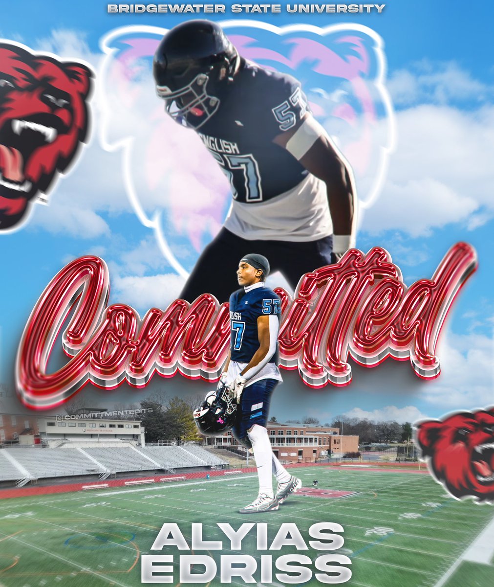 Alyias Edriss (@alyiasedriss57) on Twitter photo Alhamdulillah, I’m excited to announce my commitment to Bridgewater State. I got here through hard work and faith. I’m proud to represent my family, community, and deen. #GoBears #Letsgetit #Next4
<a href="/bsubears/">Bridgewater State Bears</a> <a href="/BSU_Football_/">BSU Football</a>
<a href="/JosephVerria/">Joseph Verria</a> Alhamdulillah, I’m excited to announce my commitment to Bridgewater State. I got here through hard work and faith. I’m proud to represent my family, community, and deen. #GoBears #Letsgetit #Next4
<a href="/bsubears/">Bridgewater State Bears</a> <a href="/BSU_Football_/">BSU Football</a>
<a href="/JosephVerria/">Joseph Verria</a>