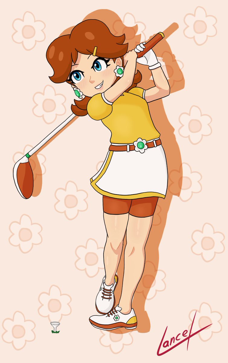 LancelArt's tweet photo. @RoyalDeijiHimeX I drew quite a few of Daisy the past year, and with the new outfits for MKW i plan to draw even more . . . https://t.co/4Mt4L7R1Vj