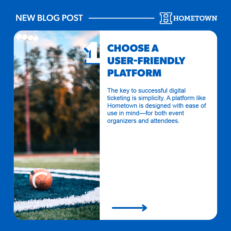 meethometown's tweet image. 🎟️ Simplify your school or athletic program's ticketing with digital solutions! Our blog shows how Hometown makes it easy for organizers, fans &amp;amp; students. 🚀 Read more: 
ow.ly/YjbV50Vxug8 

 #DigitalTicketing #EventSolutions #SchoolsAndSports #Hometown