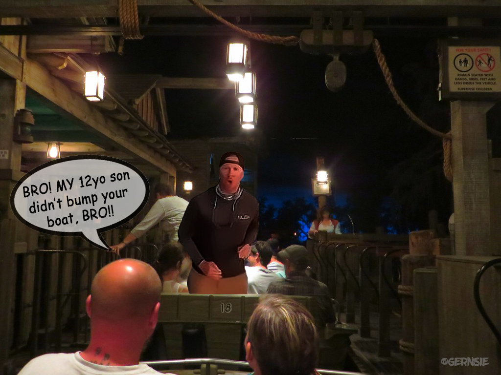 imtigger2's tweet image. Seen yesterday on Pirates of the Caribbean..   ;-)  #brockhorner #douchecanoe 😉