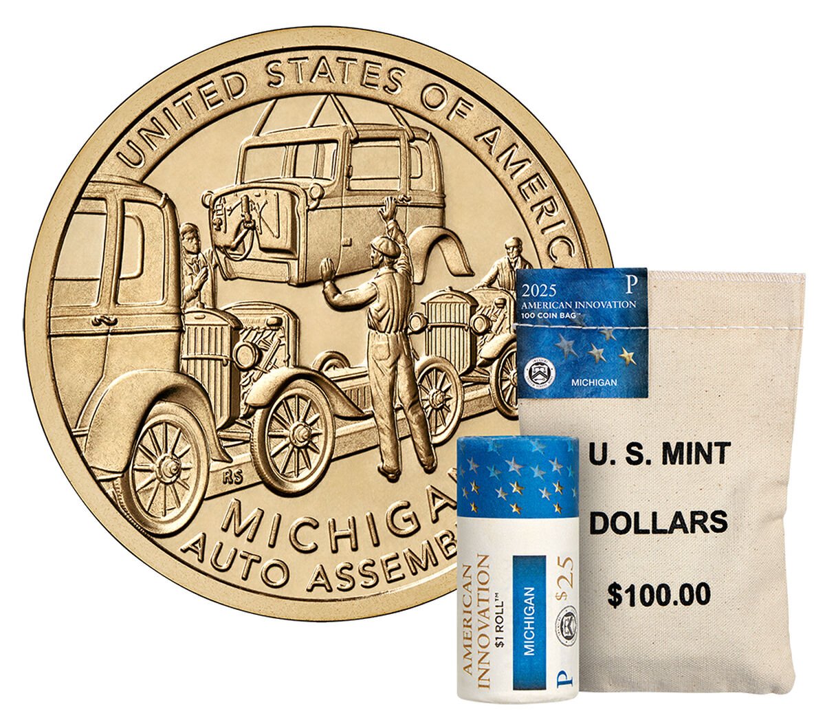 KPNumismatics's tweet photo. History in the making! Michigan's Innovation Dollar gets its first-ever public release ceremony, spotlighting the state's pivotal role in automotive innovation. Don't miss out! #thehobby #coincollector #InnovationDollar #MichiganHistory

https://t.co/aMmt9nYVob https://t.co/aW800Nl6wS