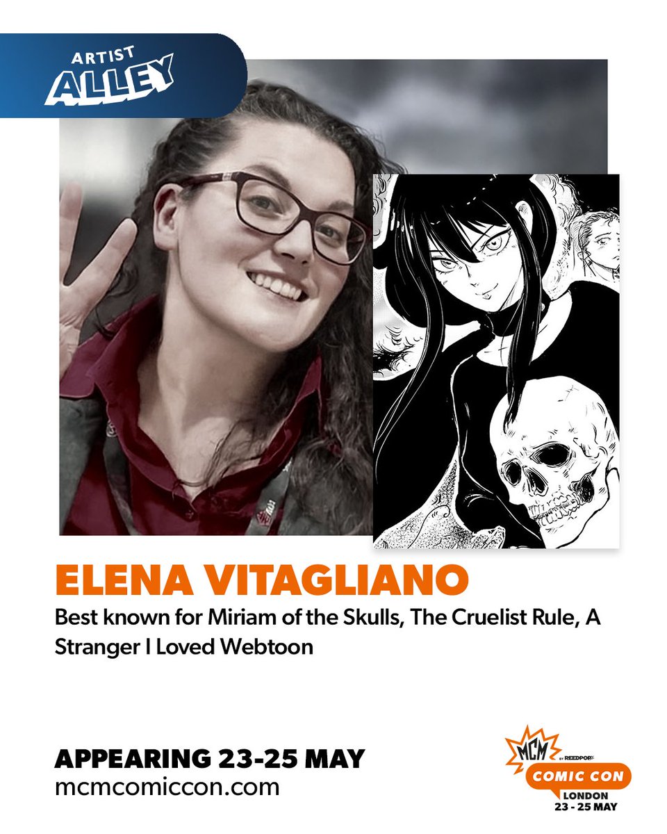 The next artists heading to Artist Alley are...

✨ Alex Norris
✨ Lee Townsend 
✨ Sunfwer 
✨ Elena Vitagliano

Get MCM London tickets: shorturl.at/fRWcx

<a href="/sillyalexnorris/">alex norris</a> <a href="/sunfwer_jihu/">Cristina Ji</a>