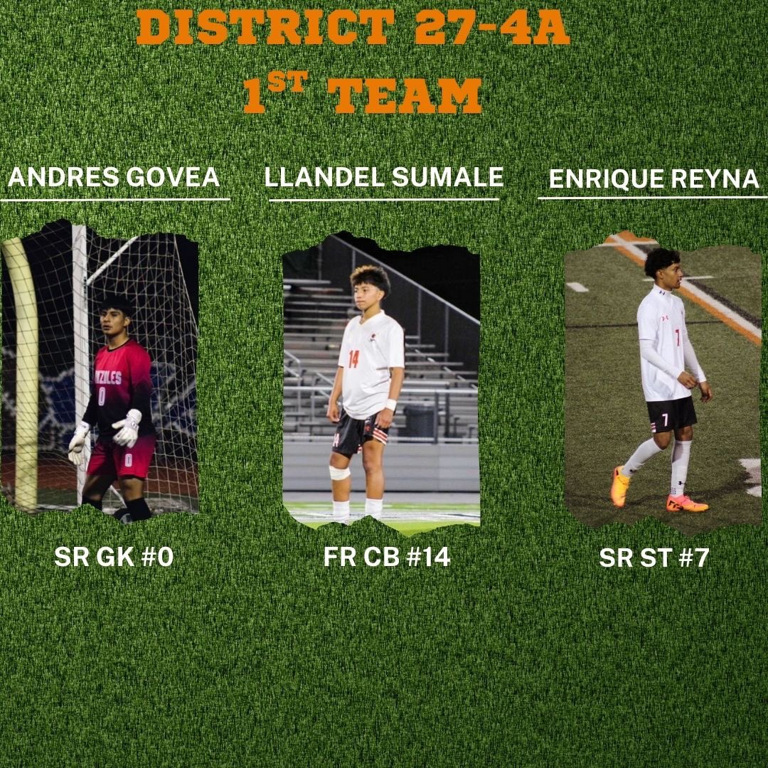 27–4A 1st Team All District 
<a href="/ApachesGHS/">Apache Athletics</a> <a href="/BoosterApache/">Gonzales Apache Athletic Booster Club</a> <a href="/SATXSoccer/">S.A. Soccer ⚽🎥🎙️</a>