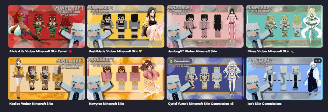Ice_AkumaI's tweet image. ❄️Vgen Minecraft Skin Commissions Revamped❄️
Actually more professional this time XD

Vgen Link: vgen.co/ice_akumai

Thank you very much @YuiAnzu_VTuber for all the help that you've given me TwT

#minecraft #minecraftskin #VGenComm #vtubers