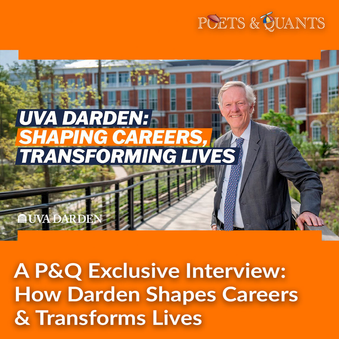 Poets&Quants (@poetsandquants) on Twitter photo UVA Darden is building a more connected, innovative and impactful MBA experience. New residential housing, an institute focused on ethical AI and consistent career outcomes for MBAs. Discover UVA Darden in this P&Q video exclusive.
Watch now: hubs.la/Q03gDj4C0
<a href="/DardenMBA/">Darden School at UVA</a> UVA Darden is building a more connected, innovative and impactful MBA experience. New residential housing, an institute focused on ethical AI and consistent career outcomes for MBAs. Discover UVA Darden in this P&Q video exclusive.
Watch now: hubs.la/Q03gDj4C0
<a href="/DardenMBA/">Darden School at UVA</a>