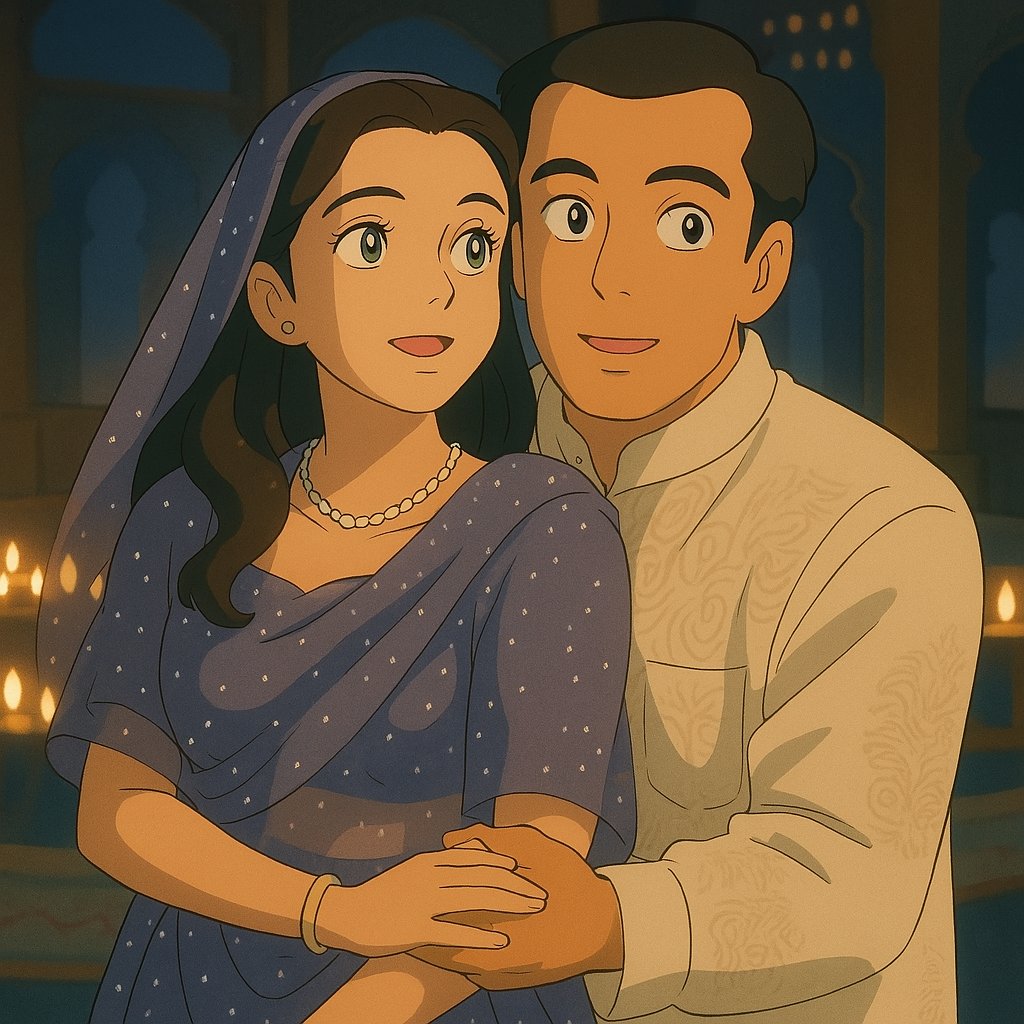 ankushnaik8's tweet photo. Best Jodi ever made in industry 
#ghiblistyle #Ghibli #ai #SalmanKhan #India #Bollywood https://t.co/EbzBHClvQs