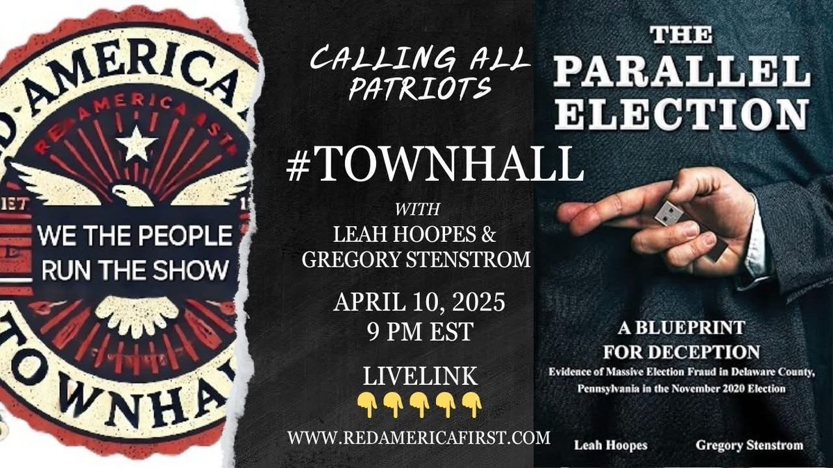 hoopes_leah's tweet photo. 🚩#TownHall #RedAmericaFirst
Join us tomorrow night 9pm link on the flyer below! Looking forward to speaking with everyone!
@GregStenstrom @redamerica https://t.co/0hWNUWBBqe