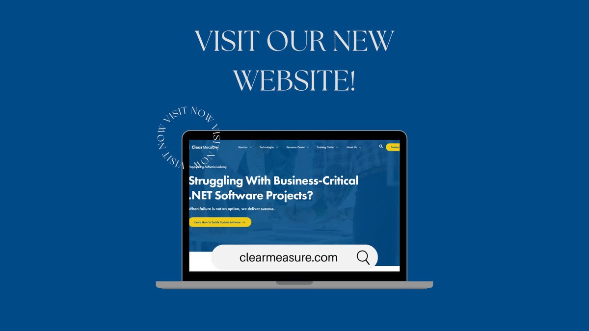Our team is excited to share our new website! 🚀 Check it out and see why we love Clear Measure!  

bit.ly/4iYquy4  

#NewWebsite #OurTeam