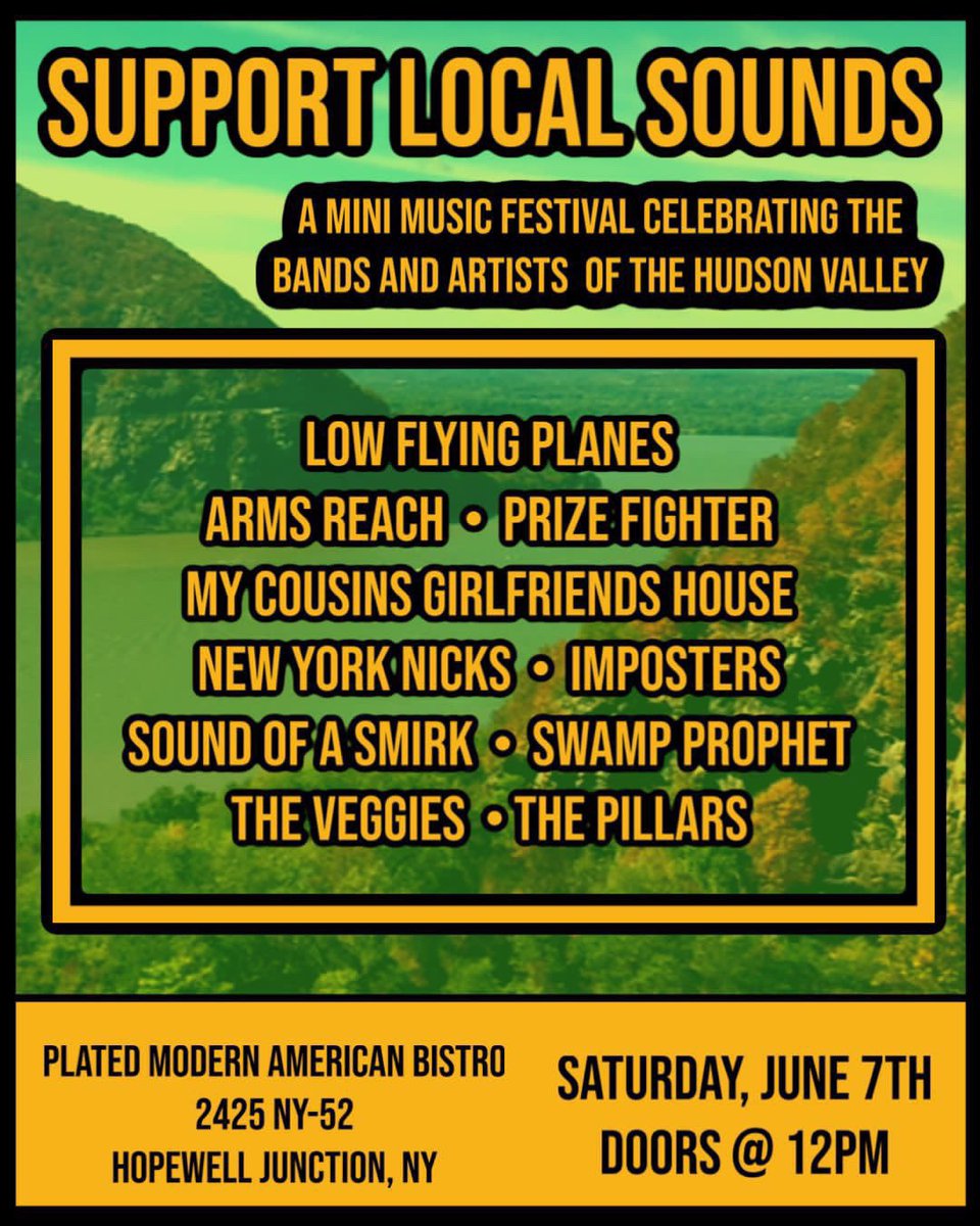 SHOWS! Can’t wait for these. Planning some new songs, playing some favorites.

April 27th - Roller Magic in Hyde Park
May 2nd - Cirque Du Creep in Beacon
May 3rd - River Outpost in Peekskill
June 7th - Plated in Hopewell Junction