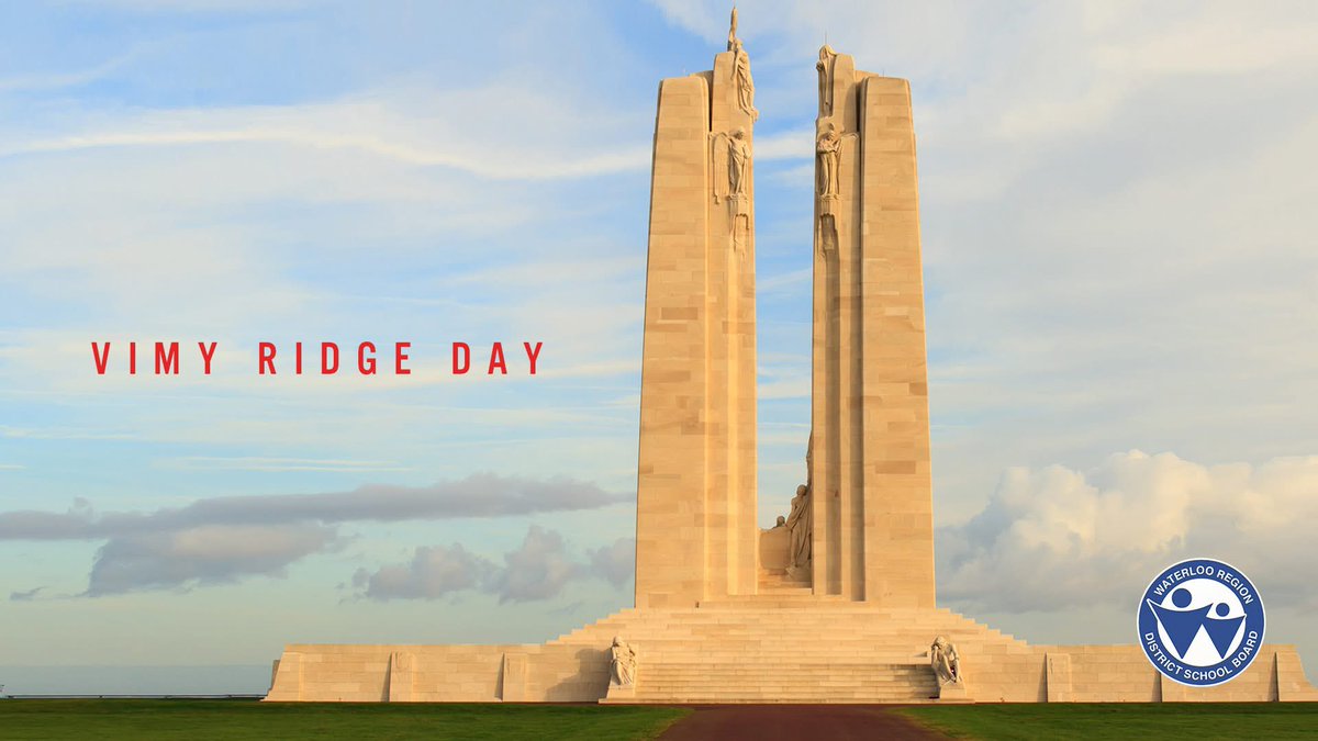Today is Vimy Ridge Day, a day to commemorate the thousands of Canadian soldiers who lost their lives in the Battle of Vimy Ridge during the First World War.