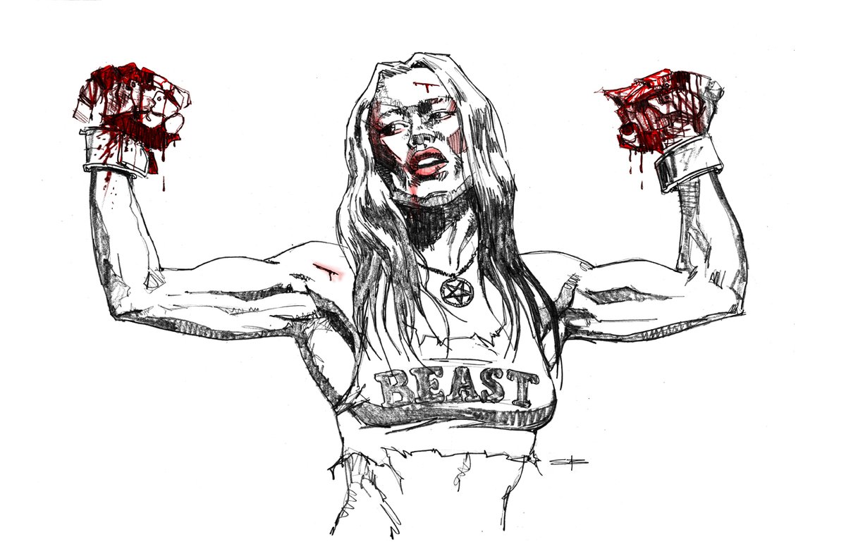 darkerthanink1's tweet photo. Catch These Fists by @wetlegband  is killer.
Rhian looks like she could punch a guy out. I'd pay good money to watch that. Man down! #wetleg #catchthesefists https://t.co/rcwPWduBa2