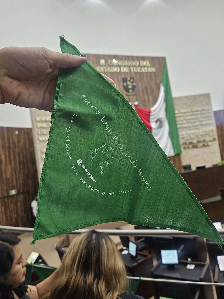 NindeMolRe's tweet photo. Yucatán está a un paso de convertirse en el estado 23 en despenalizar parcialmente el aborto voluntario 💚✨ y aquí les cuento todo lo que pase en la sesión que inicia en unos minutos. https://t.co/qto3NhbGQ3