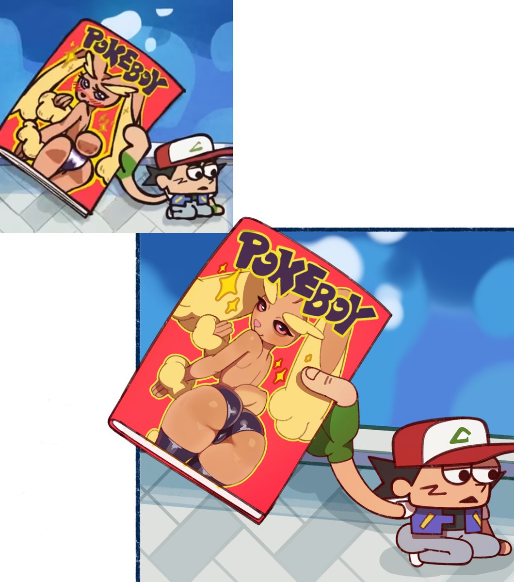 Redrew a frame of Cas van de Pol Pokemon Cartoon.