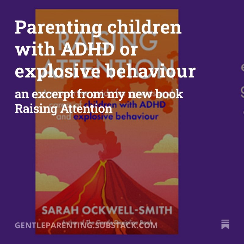 Fancy reading the introduction to my new book RAISING ATTENTION for free?

Head over to my Substack and read away!

#adhd #gentleparenting 

open.substack.com/pub/gentlepare…