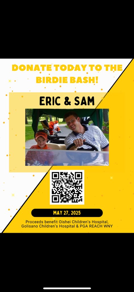 SamHaile9's tweet photo. ‼️ Click the link and helps us to achieve our goal for Oishei Children’s Hospital ‼️ #BirdiesForTheKiddos  #BirdieBash2025 https://t.co/Mn2U5Vs4Mh https://t.co/UK17FCexfQ