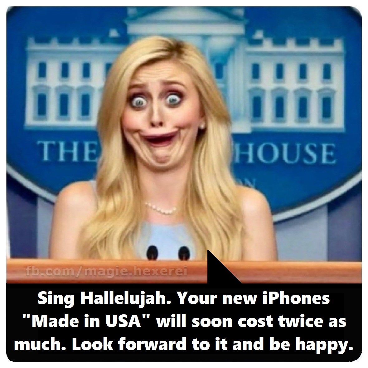 magieundhexerei's tweet photo. Neues von der #MAGA-#Sekte: #iPhones kosten bald das doppelte! Freut Euch! Singt #Hallelujah! 🤡
#TrumpSect #MagaSect #Leavitt #Tariffs #Zölle #HandsOff #HandsOff2025 #StopTrump #StopPutin #StopMAGA #StopOligarchy #StopAutocracy #TaxTheRich #SaveDemocracy
https://t.co/23NBYFcJJo https://t.co/0CSIzWax0L