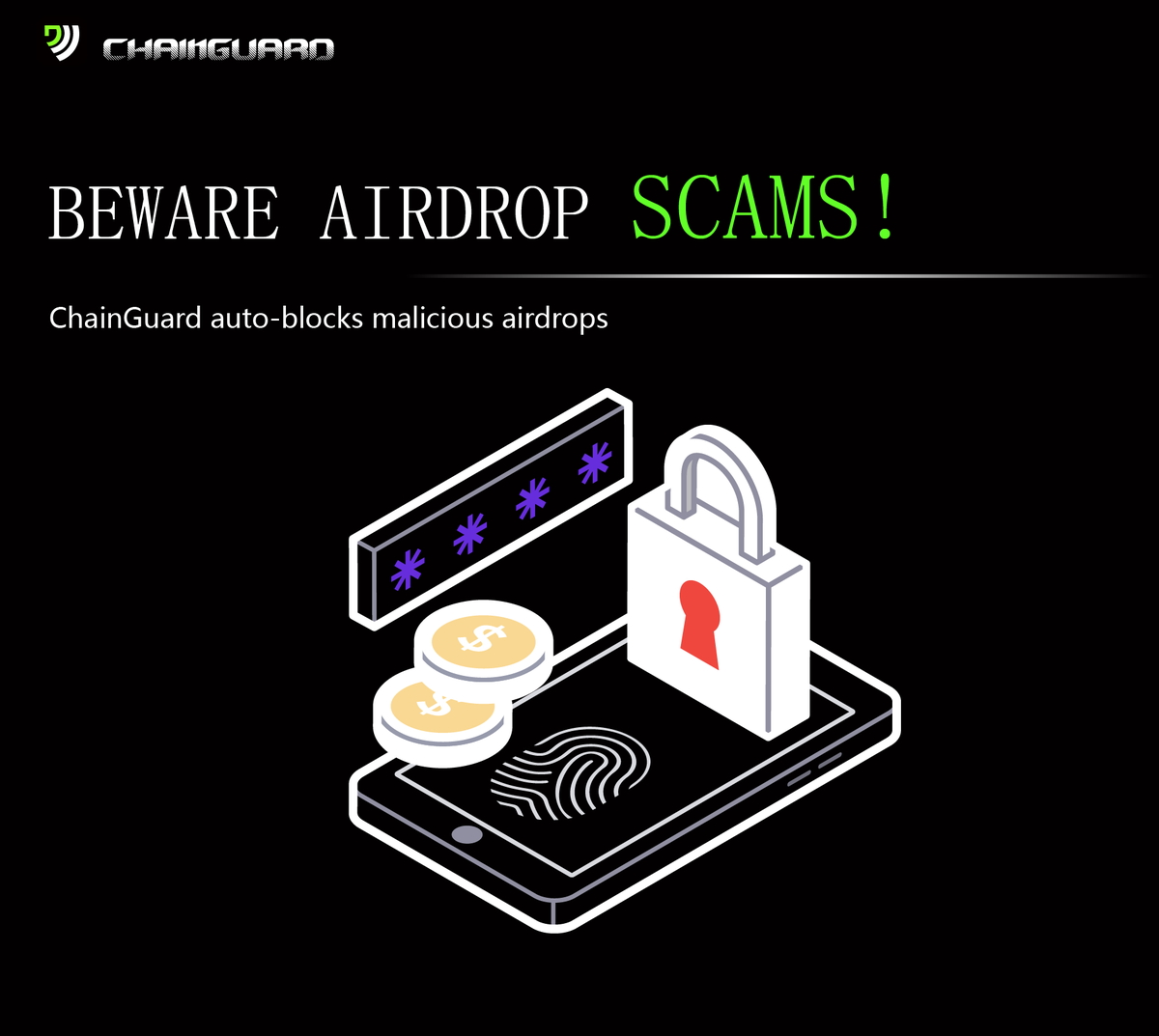 ChainGuard_X's tweet photo. ⚡ Beware of airdrop scams!
ChainGuard automatically filters malicious airdrops, preventing accidental approvals that lead to asset loss! 🚫

#AirdropSecurity #AntiScam #SmartDetection https://t.co/TZ7CtFeUo0