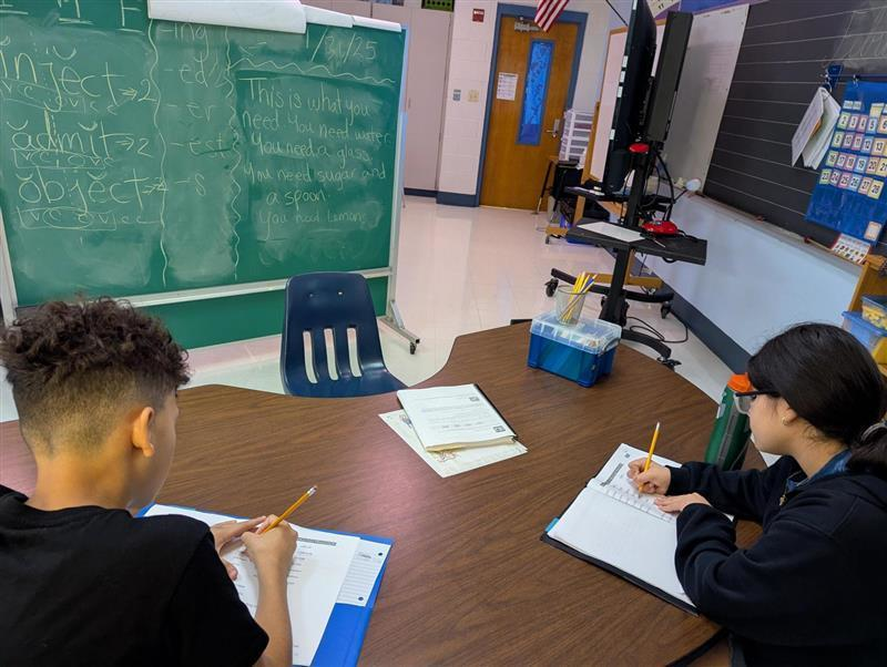 Focused and determined! Our students are putting in the hard work during independent practice. #StudentEngagement #IndependentLearning #HardAtWork