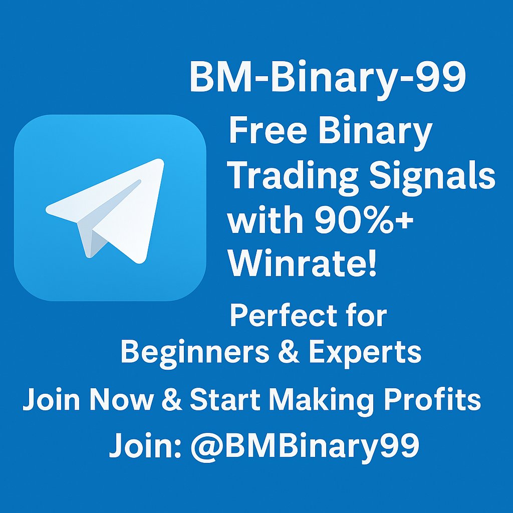 "Earning from Binary Trading is easier than you think – with the right guidance and real-time free signals!
Get daily free signals 
here: t.me/BMBinary99

#BinaryTrading #OnlineIncome #TradingSignals #BM_Binary_99