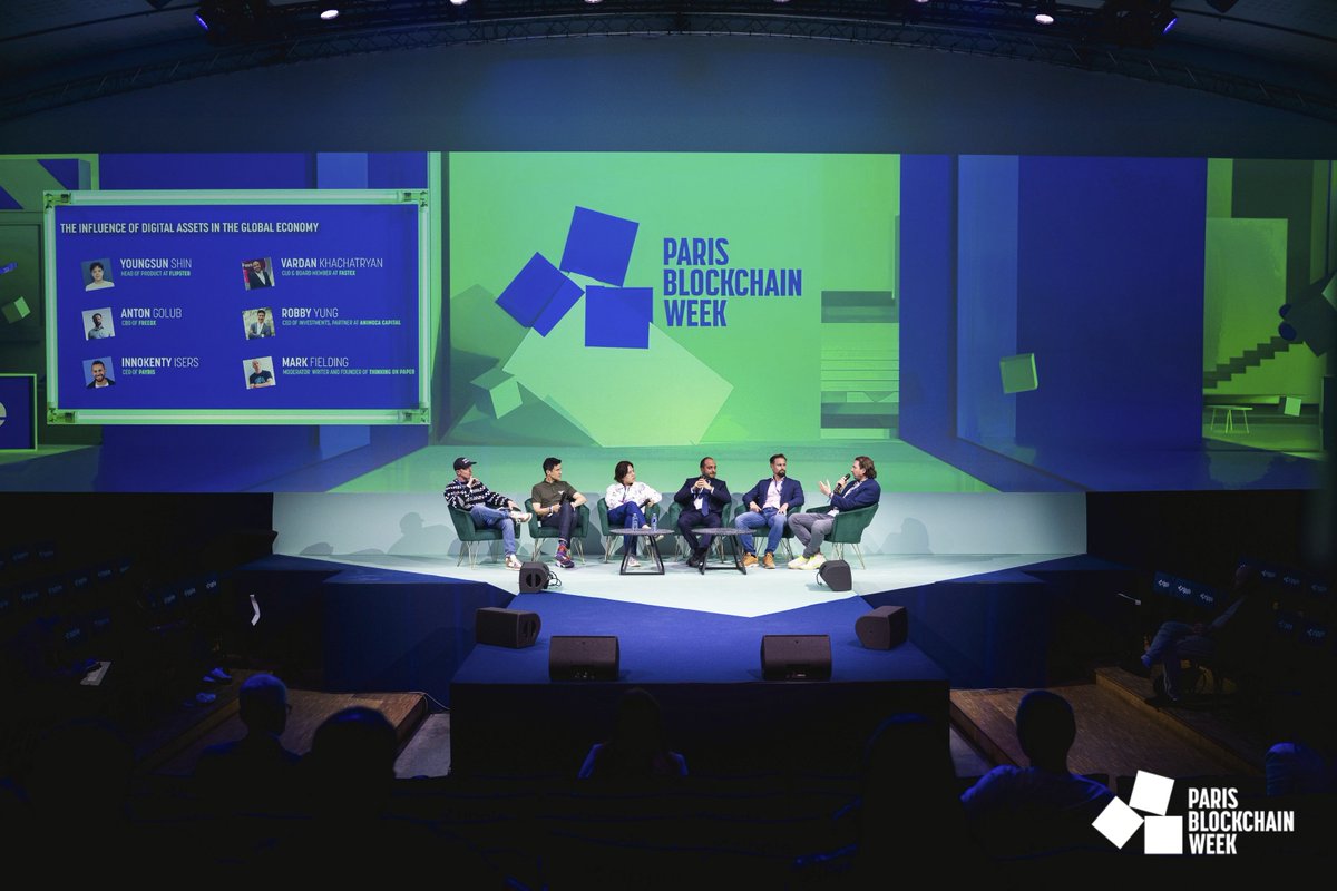 Paris Blockchain Week (@parisblockweek) on Twitter photo Digital assets took centre stage as the panel explored their impact on global finance, trade, and monetary policy.
The Influence of Digital Assets in the Global Economy with <a href="/youngsunlive/">Youngsun Shin</a> (<a href="/flipster_io/">Flipster</a>), <a href="/imvardank/">Vardan Khachatryan, Esq. - vardank.eth</a> (<a href="/fastex/">Fastex</a>), <a href="/Anton_Golub/">Anton Golub | antongolub.eth</a> (<a href="/FreedxExchange/">Freedx</a>), <a href="/viewfromhk/">Robby Yung ⦿⦿⦿</a> Digital assets took centre stage as the panel explored their impact on global finance, trade, and monetary policy.
The Influence of Digital Assets in the Global Economy with <a href="/youngsunlive/">Youngsun Shin</a> (<a href="/flipster_io/">Flipster</a>), <a href="/imvardank/">Vardan Khachatryan, Esq. - vardank.eth</a> (<a href="/fastex/">Fastex</a>), <a href="/Anton_Golub/">Anton Golub | antongolub.eth</a> (<a href="/FreedxExchange/">Freedx</a>), <a href="/viewfromhk/">Robby Yung ⦿⦿⦿</a>