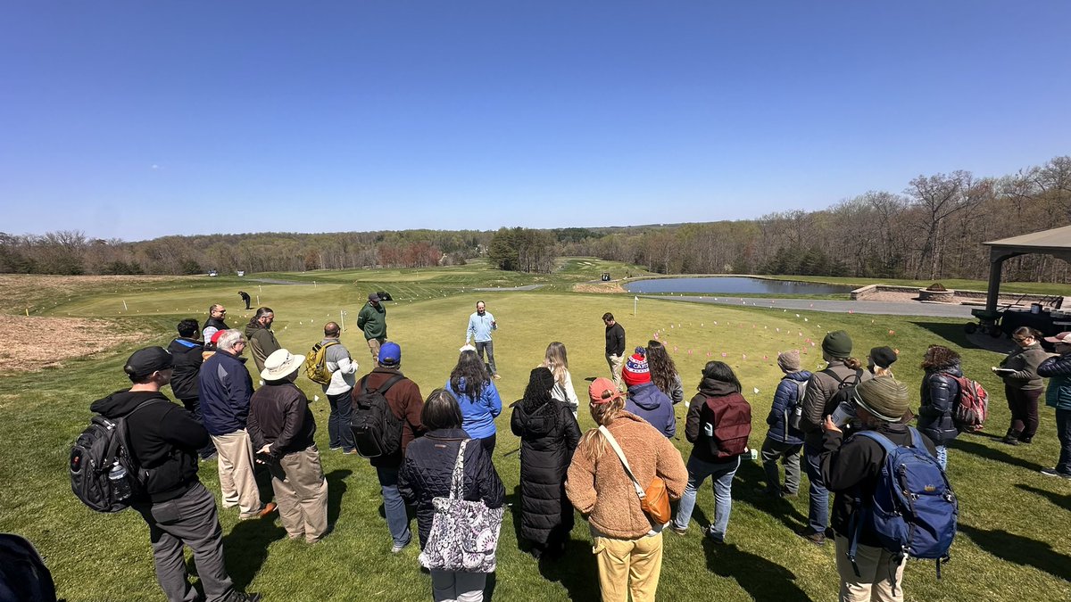 Another stop on our <a href="/GCSAA/">GCSAA</a> federal regulatory staff tour with <a href="/theBranchTurf/">Logan Freeman</a> sharing about soil moisture management and increasing pollinator habitat on golf courses. Great time of Q&amp;A! <a href="/MidAtlGCSAA/">MAAGCS</a>