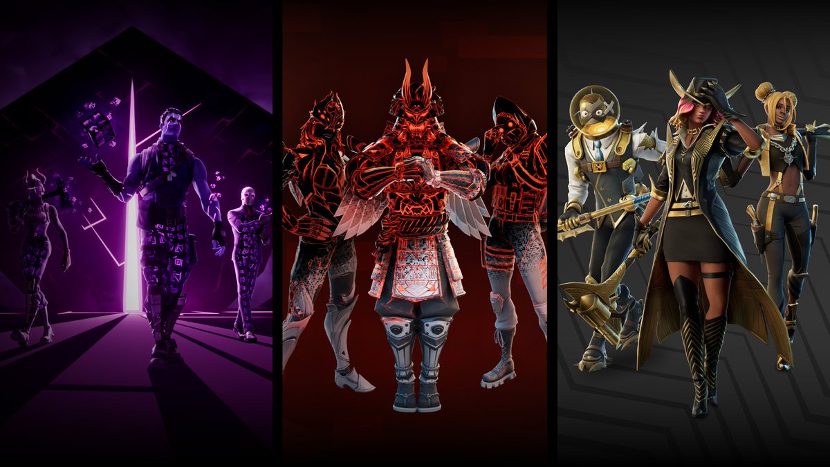 HYPEX's tweet photo. NEW FORTNITE PACKS PROMO ‼️

• 25% Off until April 23
• Gilded Elites: $17.25 ➜ $13
• Dark Reflections: $18.5 ➜ $13.9
• Corrupted Legends: $18.5 ➜ $13.8 https://t.co/eFADdQGv6i