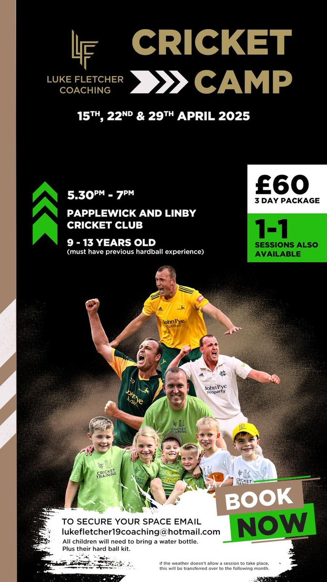 Cricket 🏏 Camp incoming!