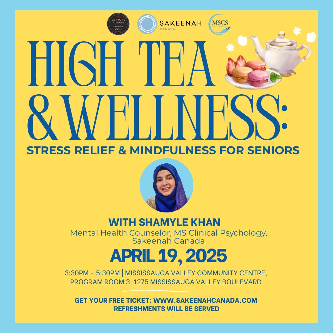 Calling all seniors! 📢  Ready to unwind, recharge, and enjoy some good vibes? Join us for an afternoon filled with guided breathing, dhikr, and reflections.

🎟️ Tickets are limited—grab one for yourself or a senior you love. Link in bio!
