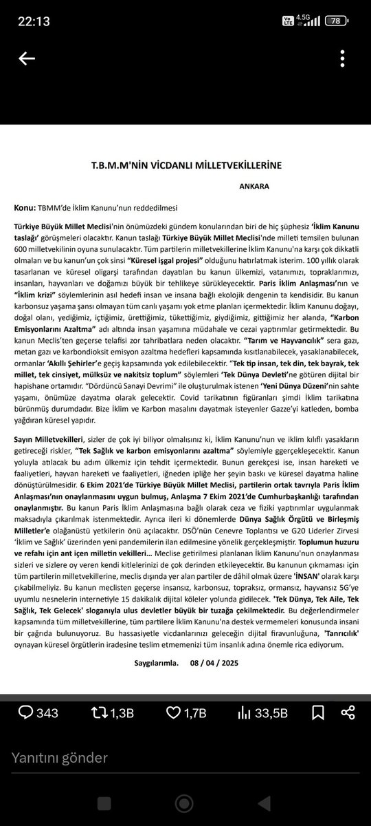 MahirBingl4's tweet photo. #iklimKanunuİhanettir https://t.co/cqUkE4Ai8u