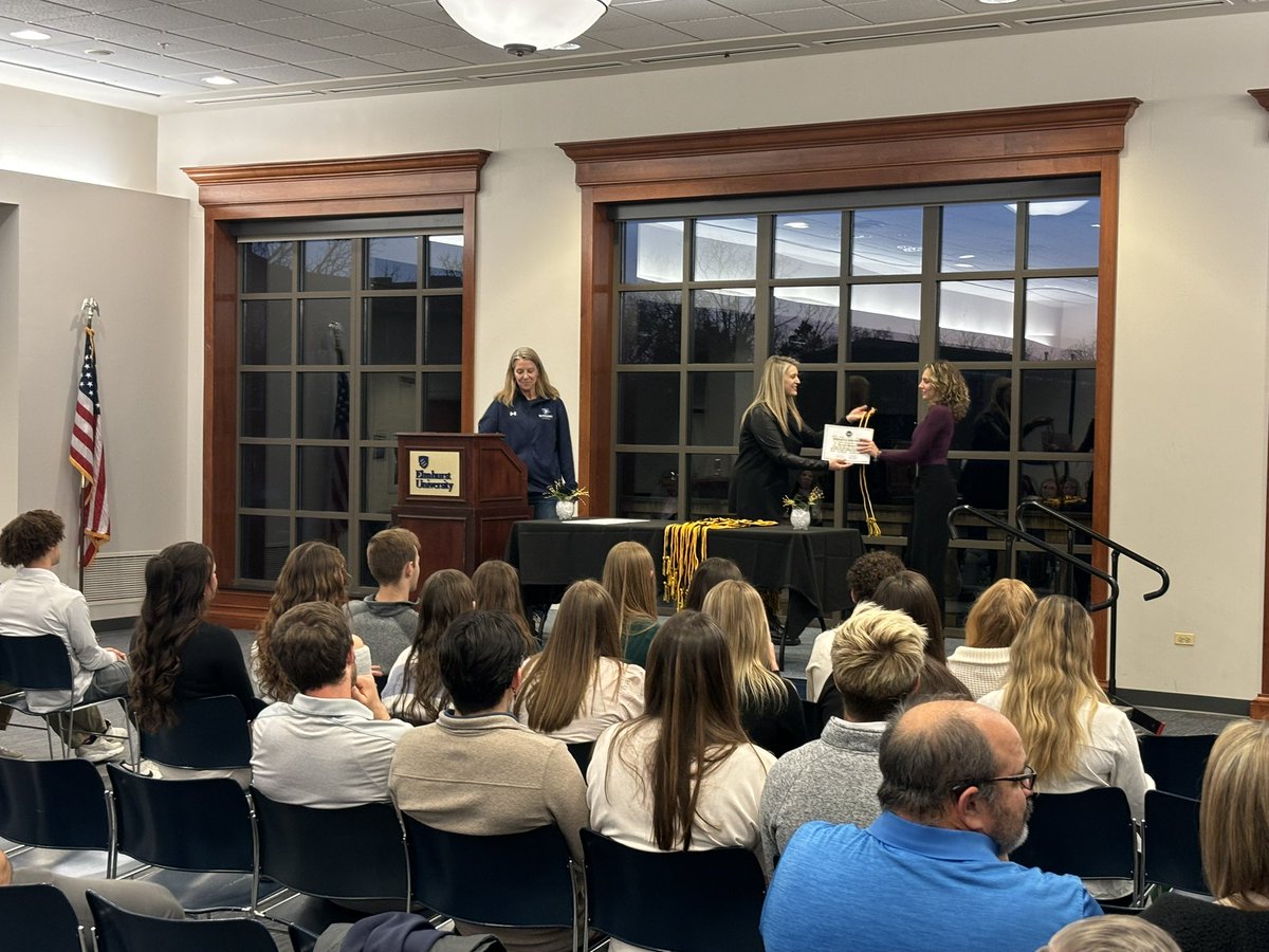 Elmhurst University Women’s Soccer (@elmhurstu_wsoc) on Twitter photo Congratulations to Chara Ganta, Kendal Freischlag and Sam Shafiabady on becoming the newest members of Chi Alpha Sigma!!! They were inducted into this prestigious national college student-athlete honor society last night during a ceremony hosted by <a href="/elmhurstu_saac/">Elmhurst SAAC</a> during #D3week! Congratulations to Chara Ganta, Kendal Freischlag and Sam Shafiabady on becoming the newest members of Chi Alpha Sigma!!! They were inducted into this prestigious national college student-athlete honor society last night during a ceremony hosted by <a href="/elmhurstu_saac/">Elmhurst SAAC</a> during #D3week!