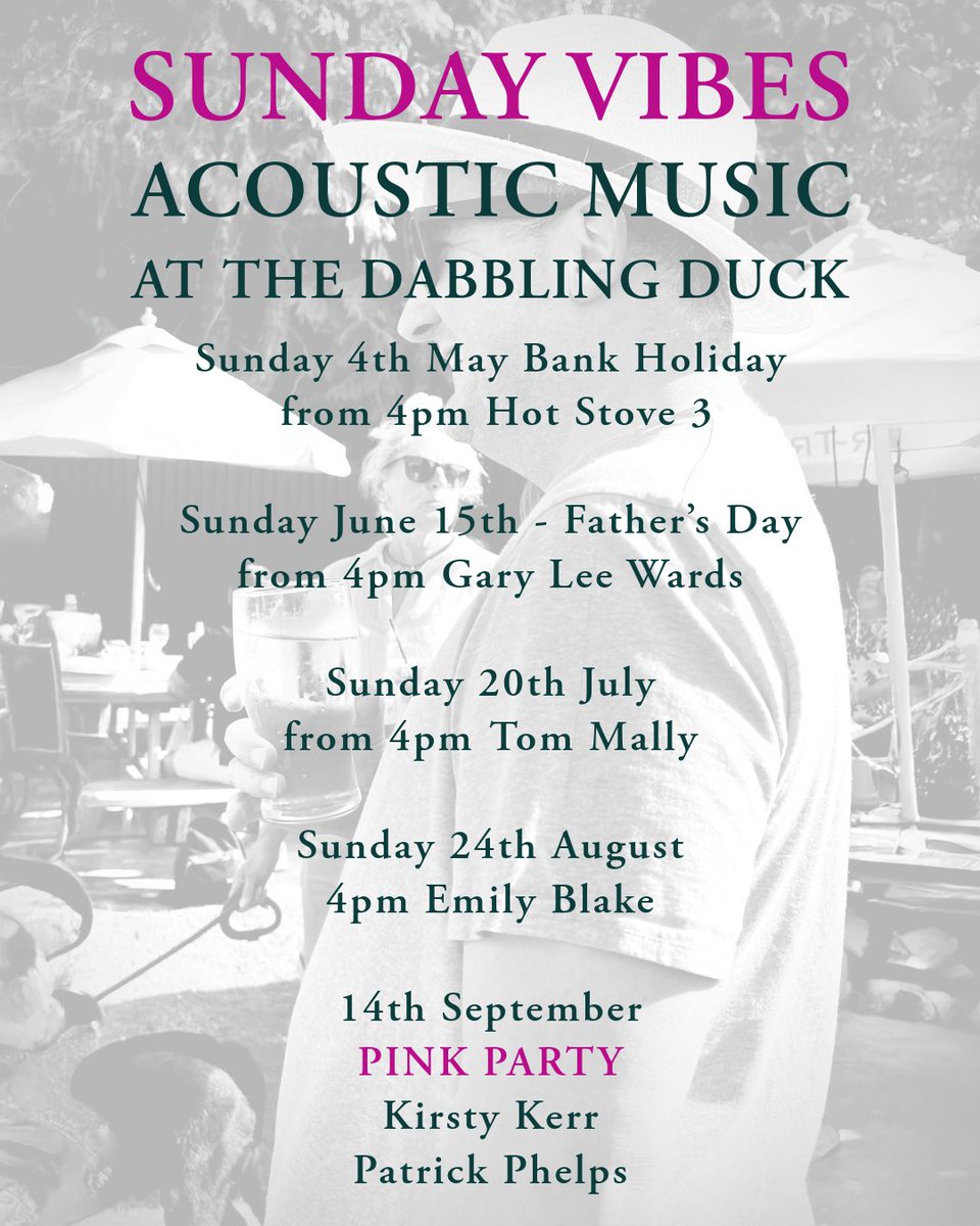 A little updated version of our up and coming acoustic Sunday afternoons.