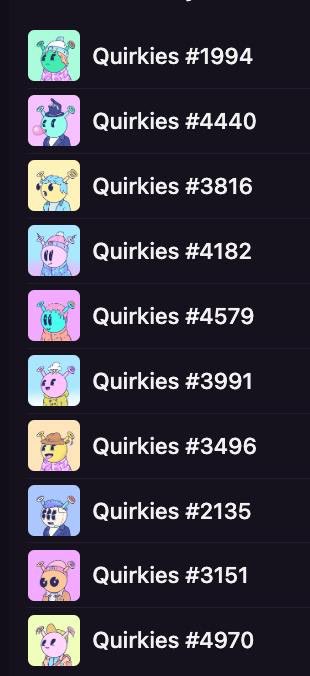 carine93597216's tweet photo. QM Quirkies friends ☀️

Just 🧹 The @quirkiesnft  Floor !

Thanks to my friend @OneAndOnlyPapii 

Did I do well 🤔😲 https://t.co/WKmOjRYVaS