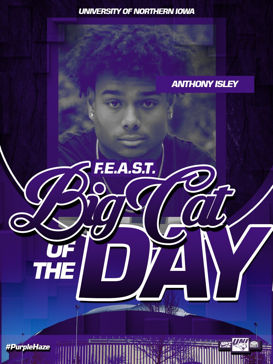 Congrats to our BIG CAT of the day for practice #3
<a href="/Anthony_Isley05/">Anthony</a>!  Defense with YET ANOTHER DUB ! 4-0 #BigCatCountry #EverLoyal #PurpleHaze