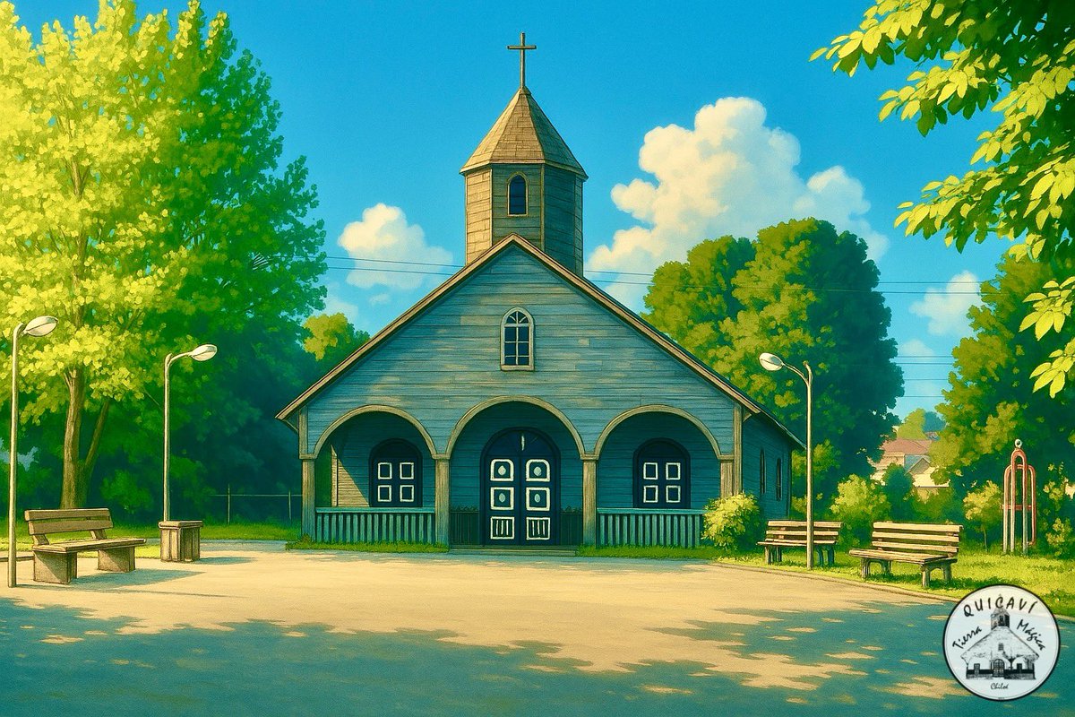 quicaviTM's tweet photo. Qué tal la foto de nuestra iglesia estilo Studio #Ghibli

#VenAQuicavi #Chiloe #Quemchi #Quicavi #QuicaviTierraMagica #RegionDeLosLagos #SurDeChile #ViajaPorChile #ViajerosPorChile #StudioGhibli https://t.co/g629yt8Zls