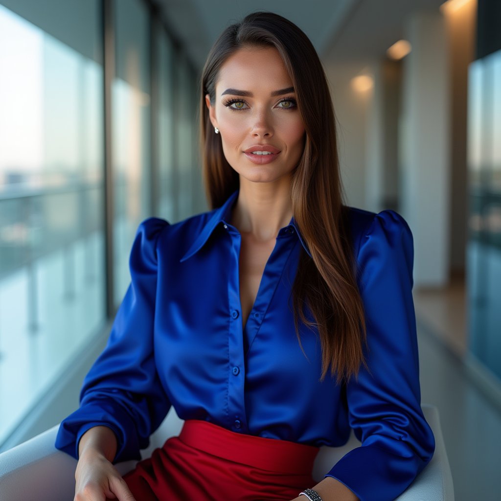 AIFashionChic's tweet photo. 🧠 Fashion isn’t her outfit — it’s her interface.
#OfficeChic #LookLogic #NeoAura #AIxPresence https://t.co/886zpARMVW