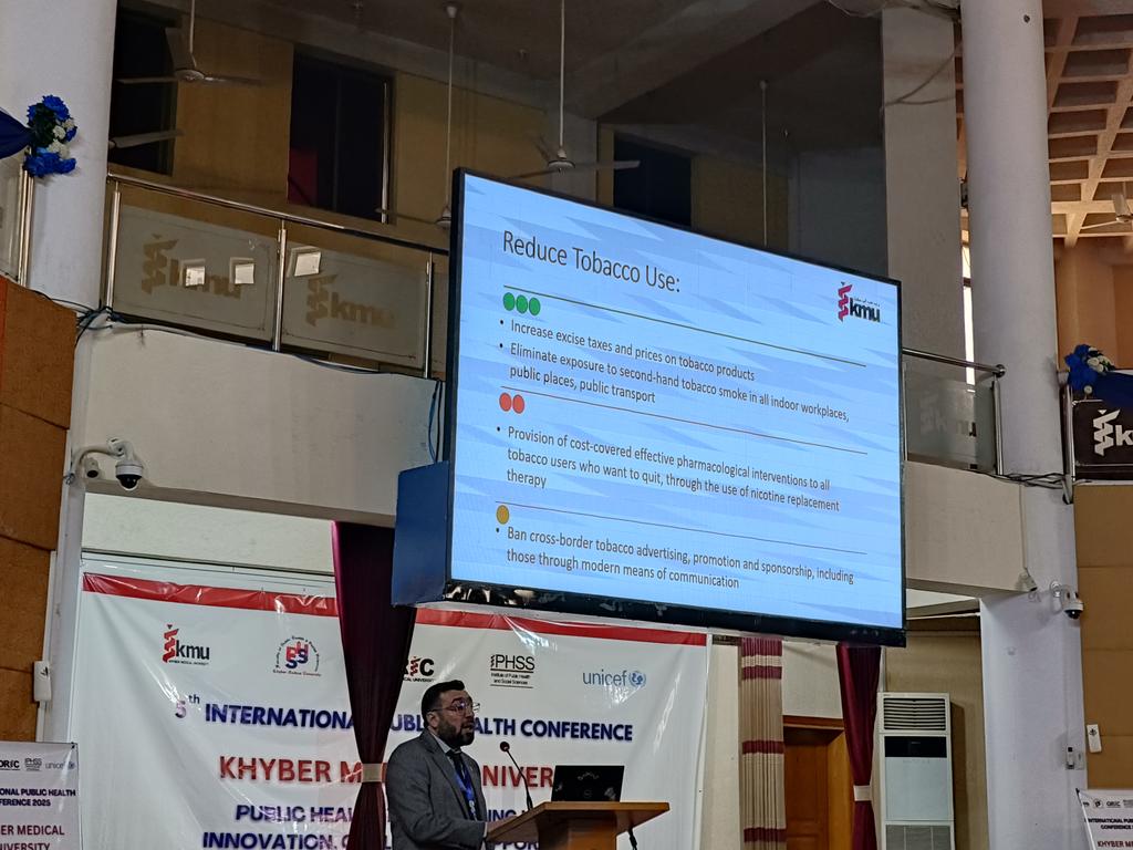 Akhtar Sherin (@academia_kmu) on Twitter photo Dr Jalil talking about #NCD control during 5th international #PublicHealth #conference at <a href="/kmuofficial_/">Khyber Medical University</a> Dr Jalil talking about #NCD control during 5th international #PublicHealth #conference at <a href="/kmuofficial_/">Khyber Medical University</a>