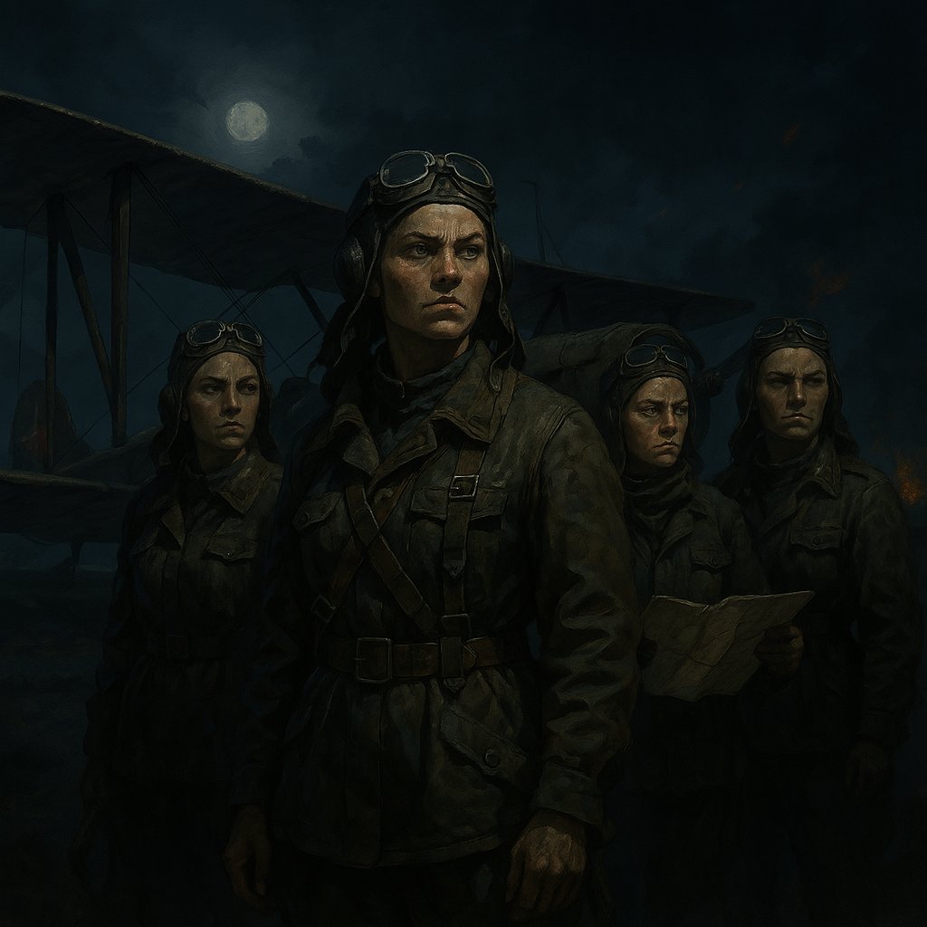The Night Witches of the Soviet Sky 🌙✈️

In WWII, the 588th Night Bomber Regiment, an all-female Soviet unit, flew rickety wooden biplanes under cover of darkness. Nicknamed "Night Witches" by the Germans, they dropped bombs with such stealth that their engines’ eerie hum was